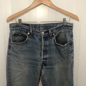 Beautifully distressed vintage Levi jeans